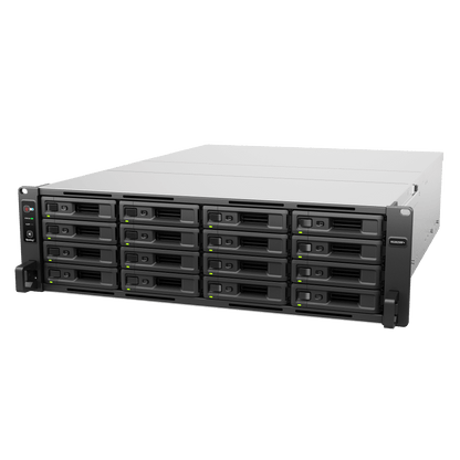 Servidor de Almacenamiento RackStation RS2825RP+ | 16 Bahías | 3U | Hasta 560 TB | Rendimiento 3,519/1,790 MB/s | Fuentes de Alimentación Duales |