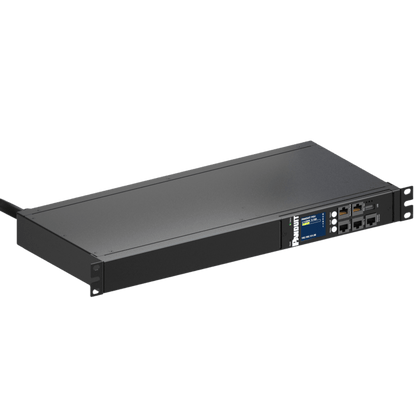 PDU ES2P Monitoreable (MI) para Distribución de Energía, Enchufe de Entrada NEMA L6-20P, Con 12 Salidas C13, Horizontal 19in, 120 Vca, 20 Amp, 1 UR