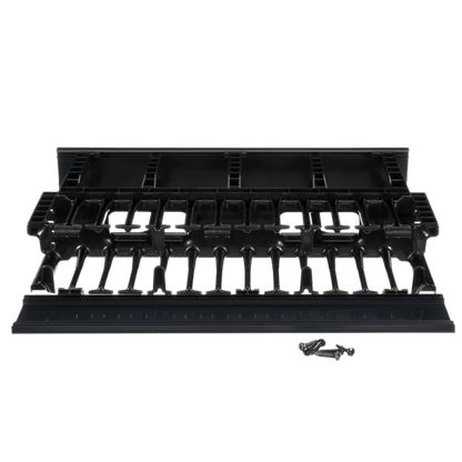 Organizador de Cables Horizontal NetManager de Alta Densidad, Doble (Frontal y Posterior), Para Rack de 19in, 2UR, Color Negro