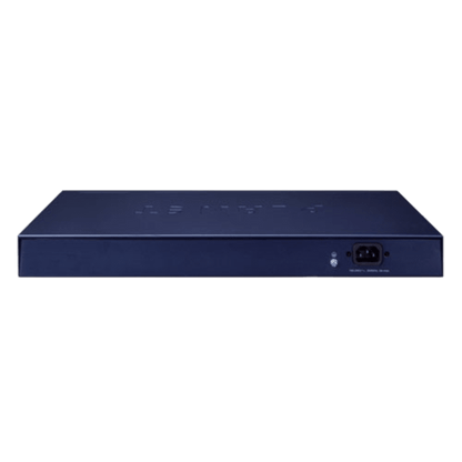 Switch PoE de 24 Puertos Gigabit 802.3af/at con Modo Extendido 250 m, 2 Puertos SFP 1000SX , Pantalla LCD para Configuración Básica, Hasta 300 W para