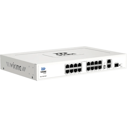 Switch no administrable PoE WI-TEK /16 Puertos 10/100 Mbps PoE af/at / 2 Puertos Uplink Gigabit / 1 Ranura SFP 1000 Mbps / Presupuesto 180 W / Puerto
