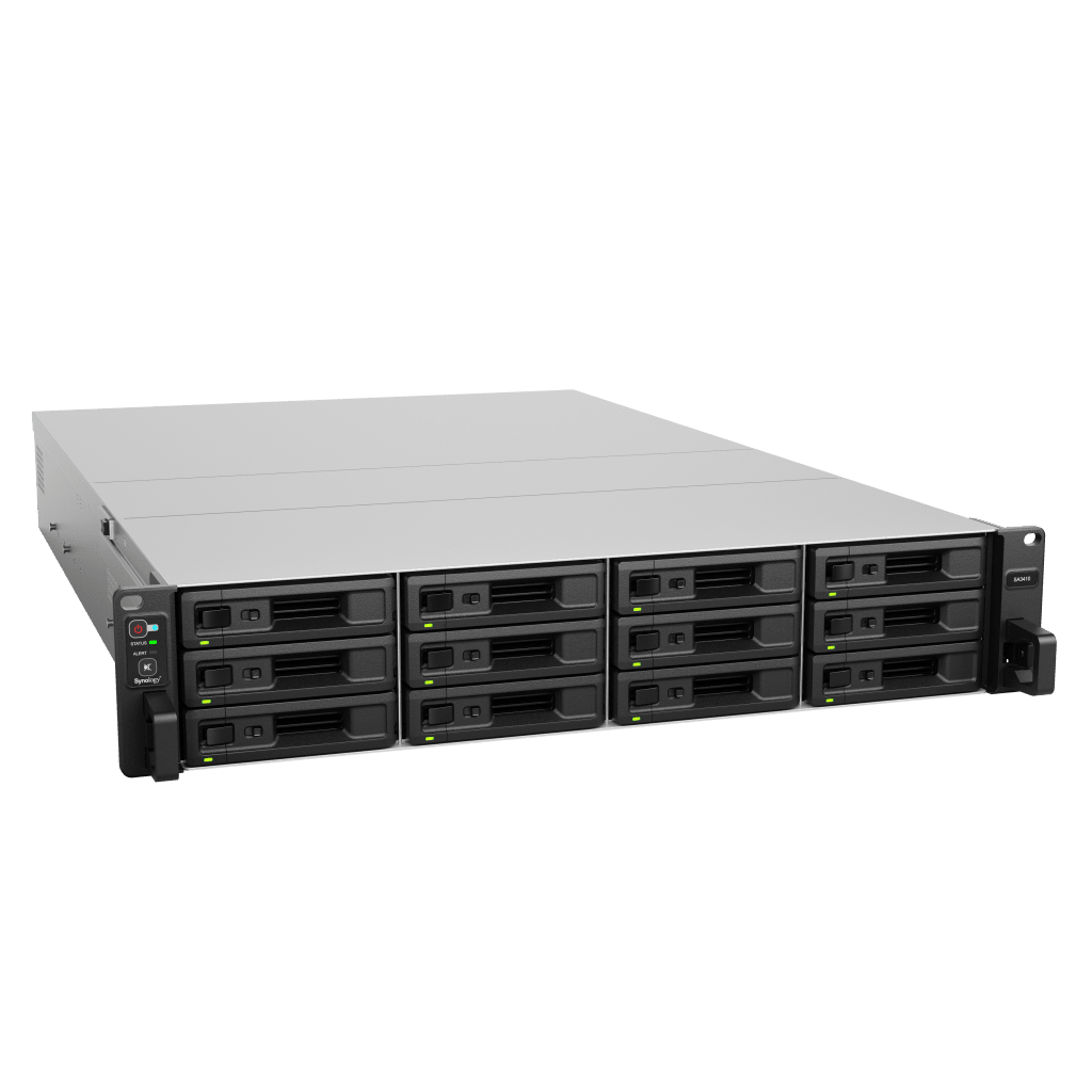 Servidor de Almacenamiento Synology SA3410 | 12 Bahías | Escalable hasta 96 Bahías | 1.728 PB de Capacidad Bruta | 6.200 MB/s Lectura Secuencial |
