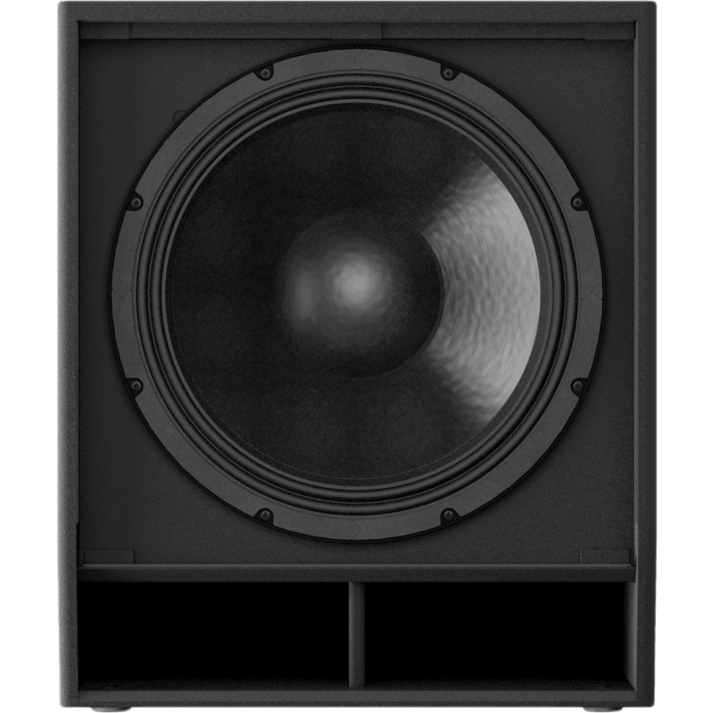 Subwoofer Activo Bass-Reflex 18"| 1600W Clase-D | 136 dB SPL | DSP 96 kHz | D-XSUB | Gabinete de Madera Contrachapada con Recubrimiento Polyurea |