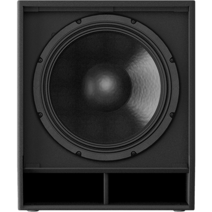 Subwoofer Activo Bass-Reflex 18"| 1600W Clase-D | 136 dB SPL | DSP 96 kHz | D-XSUB | Gabinete de Madera Contrachapada con Recubrimiento Polyurea |