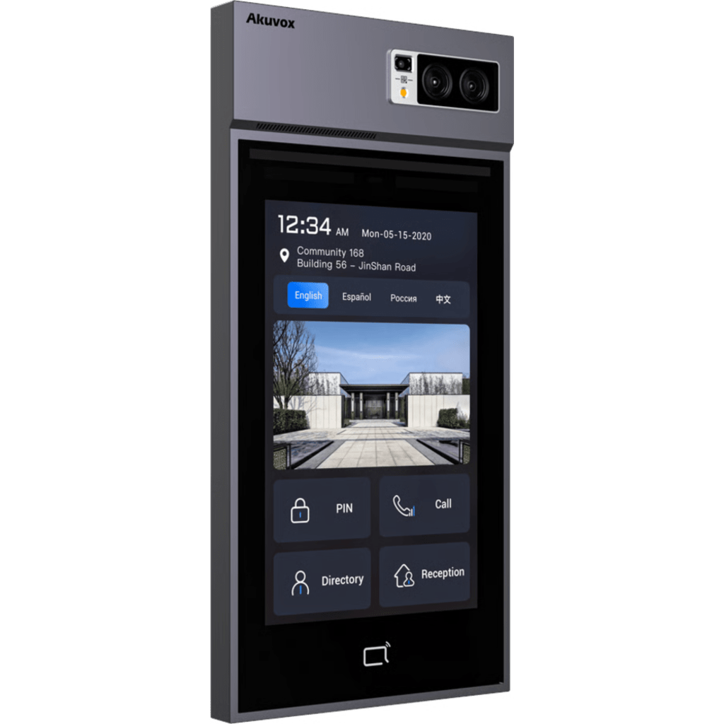 Videoportero Con Lector QR Físico / Incluye Bracket de Instalación / Pantalla 10" LCD / Cámara 5 MP / Acceso Por Rostro, Tarjeta, QR, Bluetooth, NFC