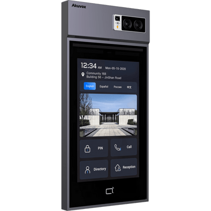 Videoportero Con Lector QR Físico / Incluye Bracket de Instalación / Pantalla 10" LCD / Cámara 5 MP / Acceso Por Rostro, Tarjeta, QR, Bluetooth, NFC