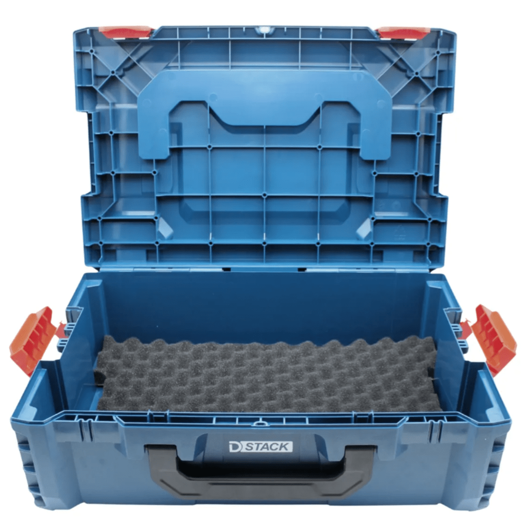 Maletín Rígido Apilable para Herramientas / Plástico de Alta Resistencia / Diseño Modular 46 x 17 x 32 cm (18.1 x 6.7 x 12.6 in) / Asas Ergonómicas