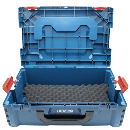 Maletín Rígido Apilable para Herramientas / Plástico de Alta Resistencia / Diseño Modular 46 x 17 x 32 cm (18.1 x 6.7 x 12.6 in) / Asas Ergonómicas
