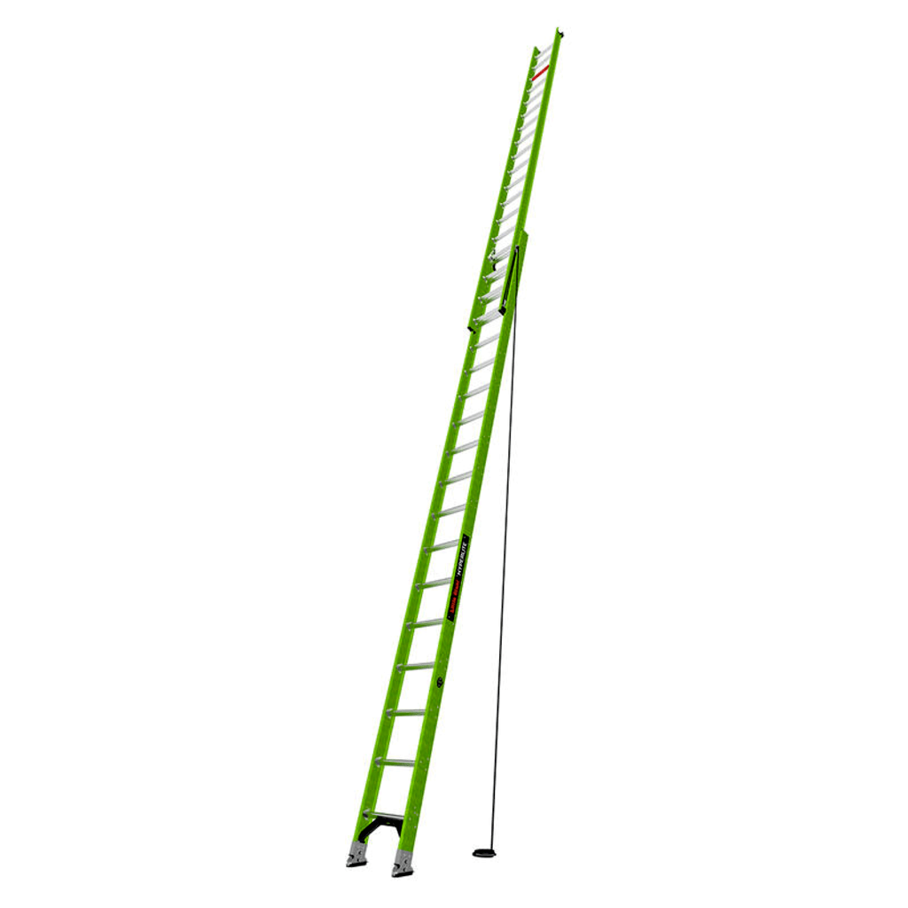 Escalera de Extensión de Aluminio + Fibra de Vidrio HYPERLITE de 10.9 m (36 ft) / Capacidad 300-375 lb (136-170 kg) / No. de Parte 17736.