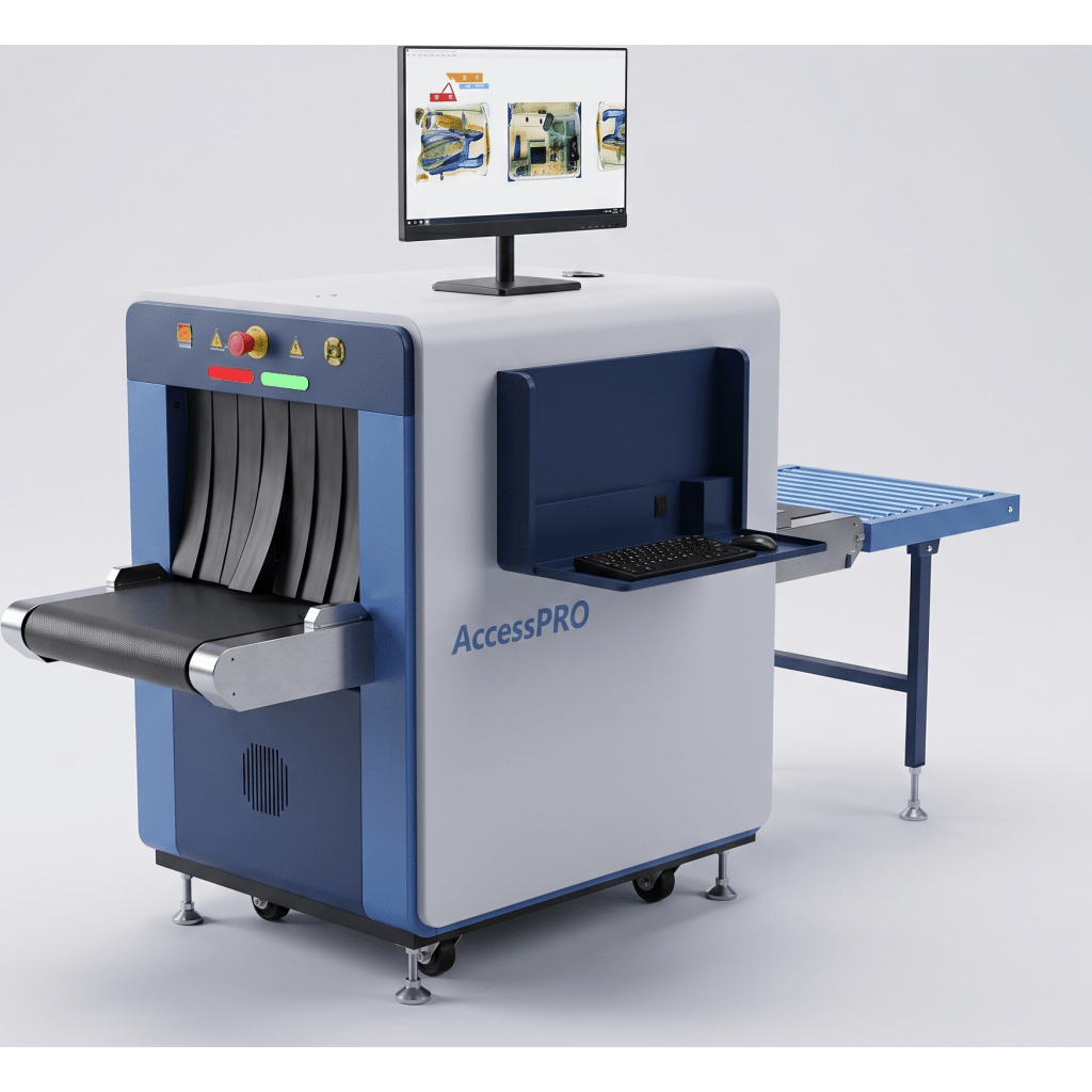 Sistema de Inspección por Rayos X AP5030H / Túnel 50x30 cm / Detección de Explosivos y Materiales Orgánicos / Monitor LCD 21.5" / Zoom 32x / Memoria