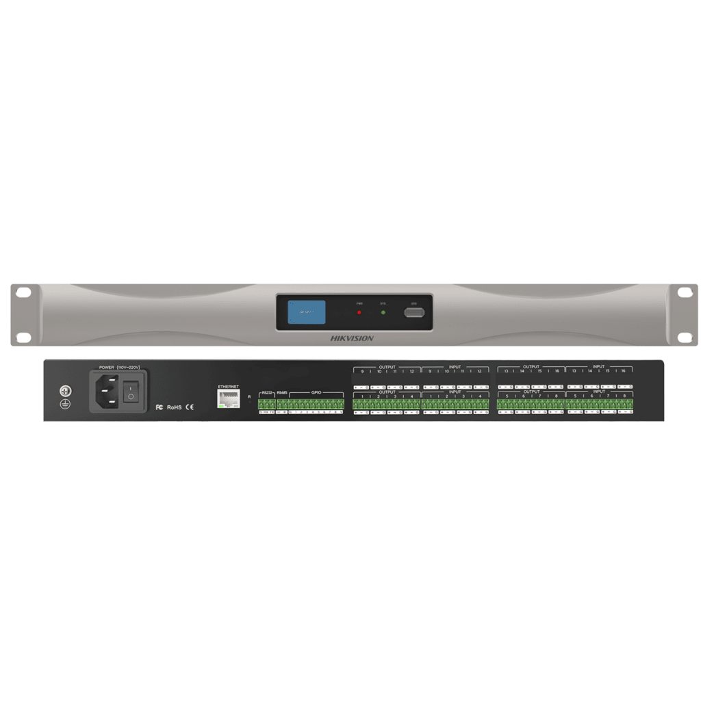 Procesador de Audio Digital / 8 Entradas / 8 Salidas / 32-bit DSP / 24 bit / 48 KHz / Matriz de Mezcla / 100 Escenas Almacenables / Interfaz Gráfica
