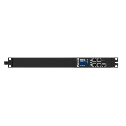 PDU ES2P Monitoreable (MI) para Distribución de Energía, Enchufe de Entrada NEMA L6-20P, Con 12 Salidas C13, Horizontal 19in, 120 Vca, 20 Amp, 1 UR