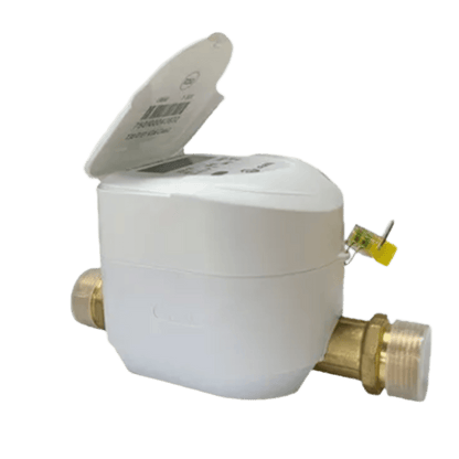 Medidor Ultrasónico de Agua LoRaWAN / 1/2 Pulgada / Smart Metering y Telemetría para BMS / Válvula Integrada / IP68 / Bidireccional / LCD 9 Dígitos