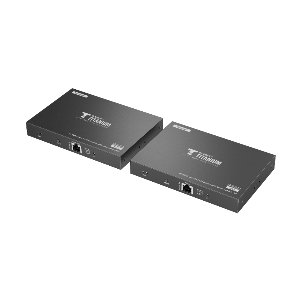 Kit extensor KVM (HDMI y USB) hasta 70 metros | Resolución 4K @ 60 Hz | Cat 6, 6a y 7 | IPCOLOR | CERO LATENCIA | HDR10 | Salida Loop | Puerto S/PDIF