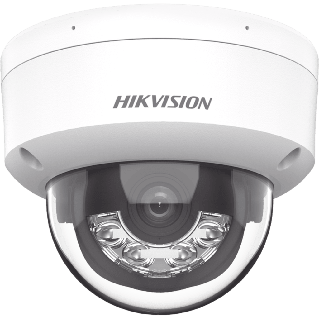[Dual Light] Domo IP 2 Megapixel / Lente 2.8 mm / 30 mts IR + 30 mts Luz Blanca / Micrófono Integrado / Antivandálico IK08 / ACUSENSE Lite / Exterior
