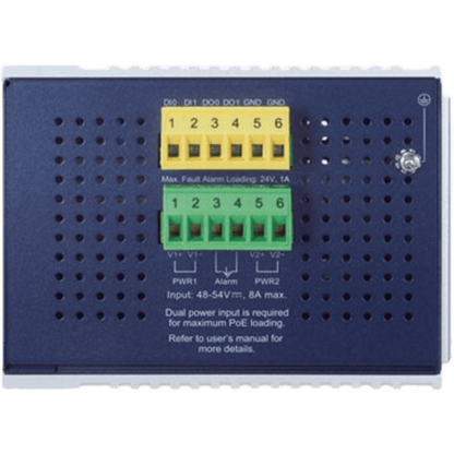 Switch Industrial Administrable 16 puertos 10/100/1000 T 802.3at PoE + 2 Puertos 10/100/1000 T + 2 puertos 100/1000 X SFP
