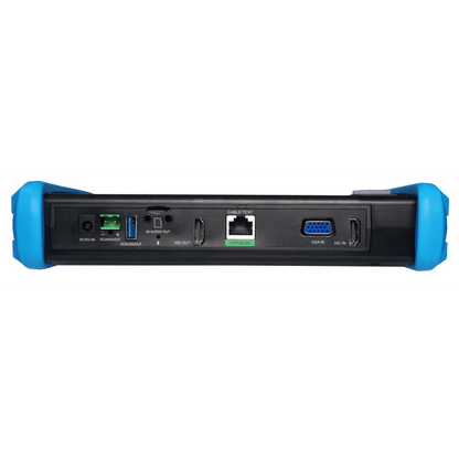 Tester de Video Profesional | Pantalla 7"| Prueba IP/HD/Analógicas | TVI/CVI/AHD/CVBS | IP ONVIF | 4K/8K | H.264/H.265 | HDMI | PTZ | Scanner IP |