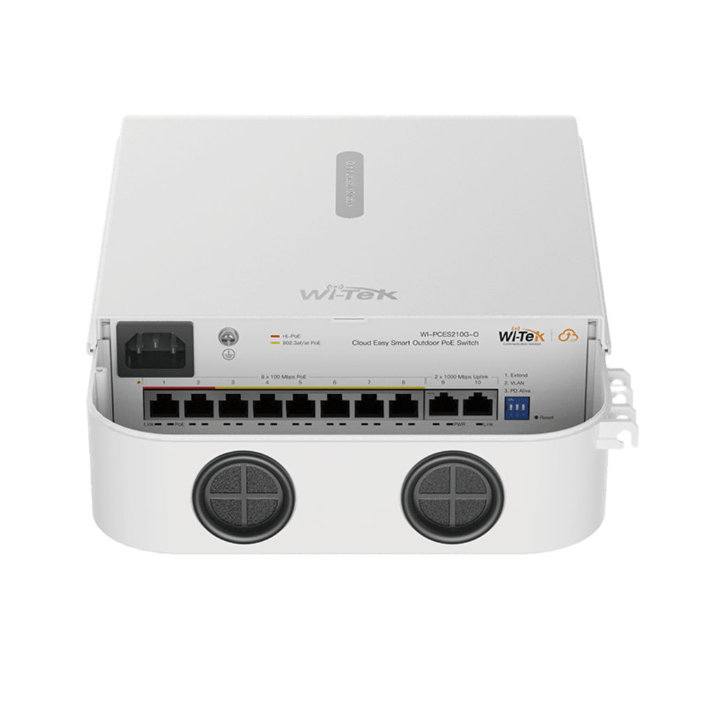 Switch PoE / Administración en la nube / Con 8 puertos 10/100 Mbps PoE af/at / 2 Puertos Ethernet 10/100 MBPS / Presupuesto 100 W / PoE hasta 250