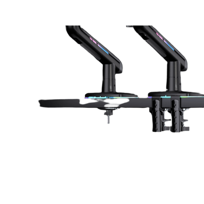 Soporte Mecánico Gaming NB F5 / Monitores de 32" a 60" / VESA 75x75 y 100x100 mm / Carga 2-20 kg (4.4-44 lbs) / Iluminación RGB / Sistema de Resorte