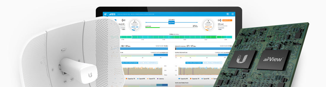 LiteBeam 2x2 MIMO airMAX AC GEN2 CPE hasta 450 Mbps, 5 GHz (5150 - 5875 MHz) con antena integrada de 23 dBi