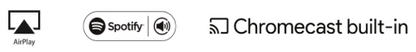 VSSL 3 zonas, 6x50W, con Chromecast, Alexa Cast, Airplay, Spotify Conn en cada zona - funciona con GoogleAsst