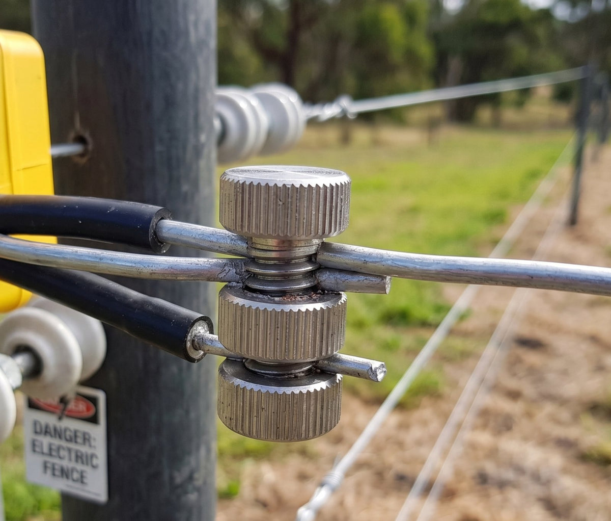 Opresor Manual para Cercos Eléctricos / Abrazadera de Aluminio / Unión de Cables de Alto Voltaje / Sin Herramientas