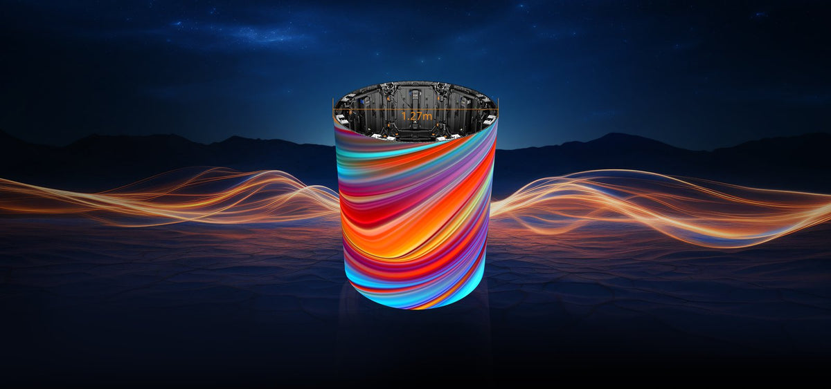 Pantalla LED Ultra-flexible FL Series /2.6 mm Pixel Pitch / Ajustable -45° a +45° / Diámetro Cilíndrico ≥ 1.27 m (50 in) / 500x500 mm / Uso en