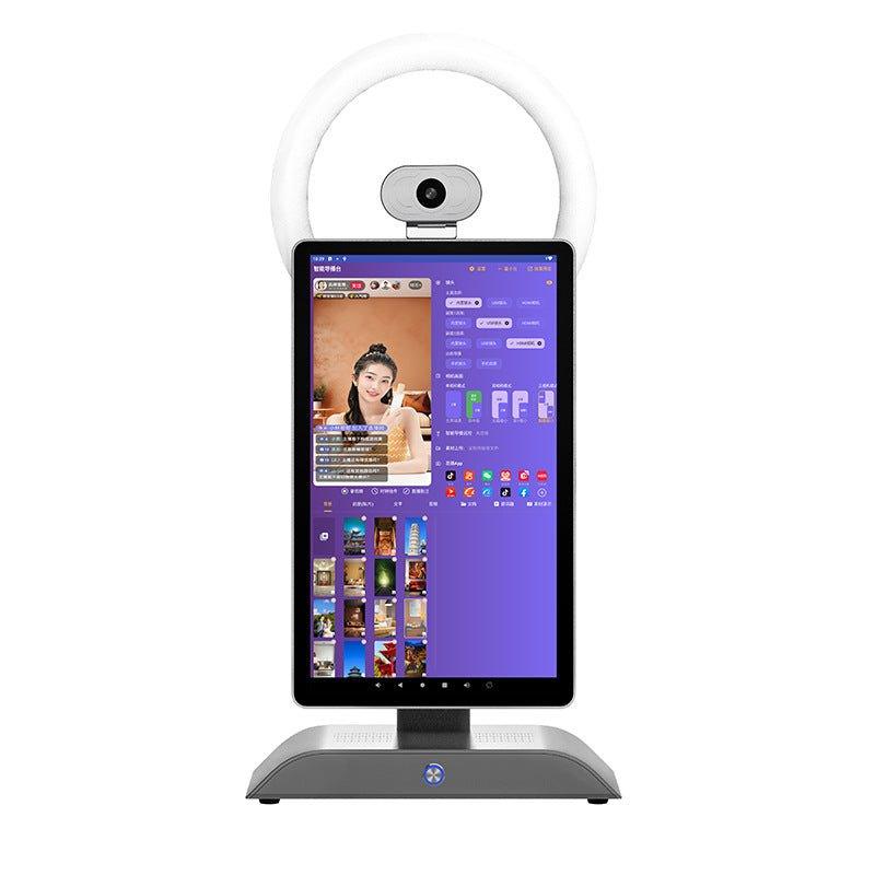 Pantalla con pc todo en uno de transmisión live streaming en vivo inteligente Proyección de Tiktok, Facebook, YouTube, Instagram, pantalla grande con fondo virtual - Ciaespinoza.com