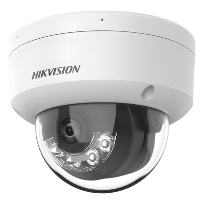 [Dual Light] Domo IP 8 Megapixel (4K) / Lente 2.8 mm / 30 mts IR + 30 mts Luz Blanca / Micrófono Integrado / IK08 / ACUSENSE Lite / Exterior IP67