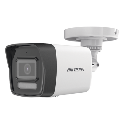 [Dual Light + ColorVu] Bala TURBOHD 3K (5 Megapixel) / Lente 2.8 mm / 30 mts IR + 20 mts Luz Blanca / Gran Angular 104.9° / Exterior IP67 / Micrófono