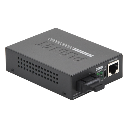 Convertidor de Medios UTP/ Fibra Óptica de 1000 Mbps, Multi-Modo, Hasta 550 m, Conector SC