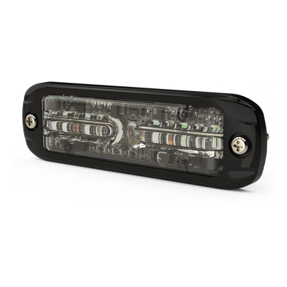Luz Auxiliar de 18 LEDS, Tricolor Rojo/Azul/Blanco, Lente transparente