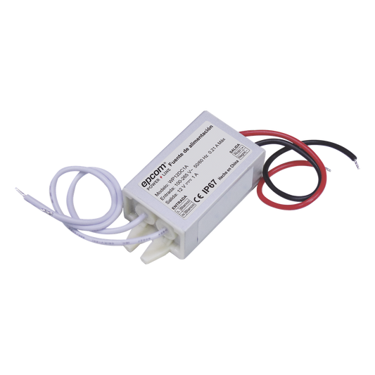 Fuente 12 V | 1 Amper | Waterproof | Intemperie grado IP67
