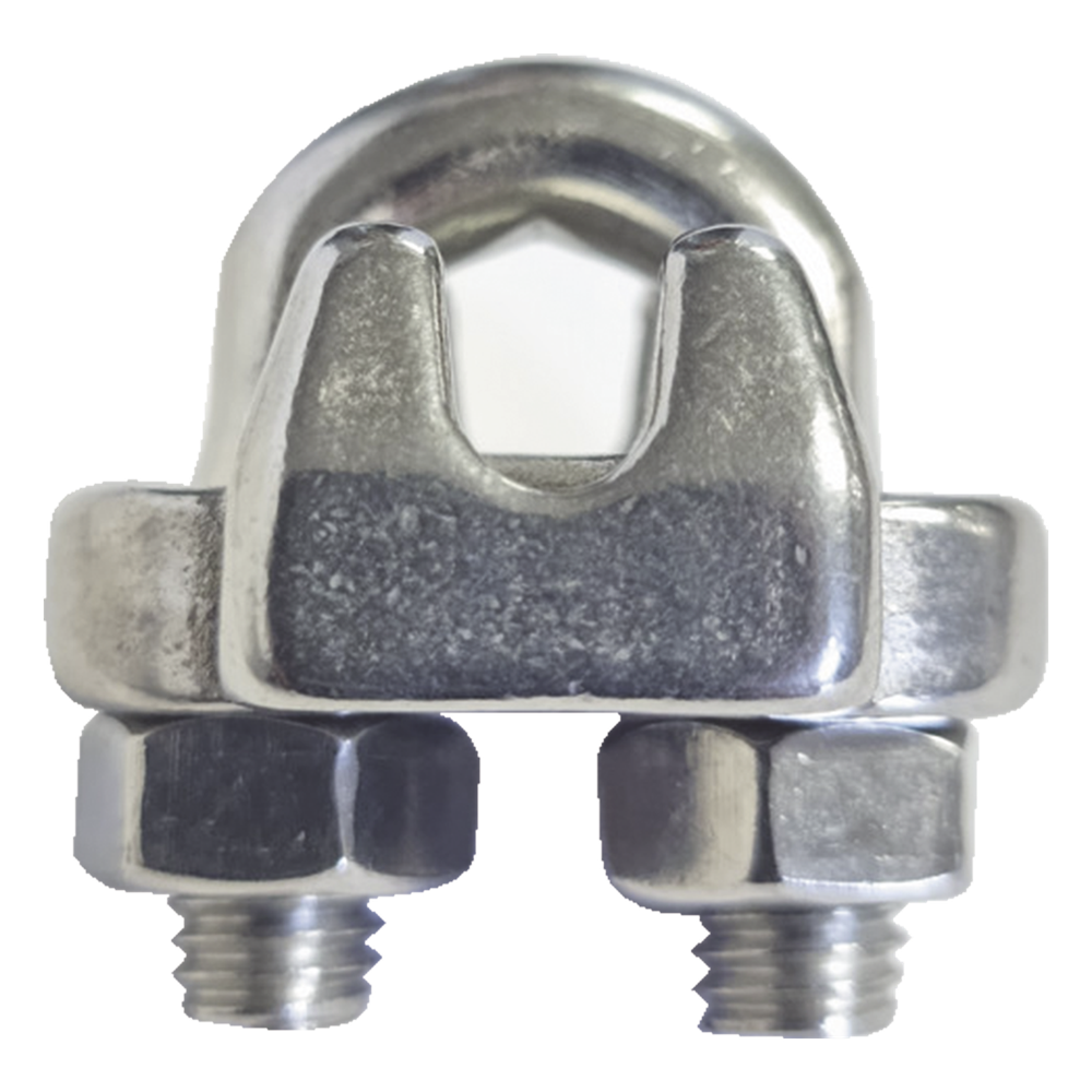 Nudo/ Perro/ Abrazadera Acero Forjado para Cable de 5/16", Acero Inoxidable.