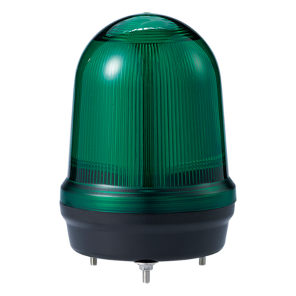 LED con patrones fijo/intermitente, estroboscópico y simulación rotatorio, Color Verde de 110-220 VCA