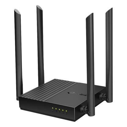 Router Inalámbrico AC 1200 / Doble Banda MU-MIMO / 1 puerto WAN 10/100/1000 Mbps / 4 puertos LAN 10/100/1000 Mbps / Compatible con EasyMesh