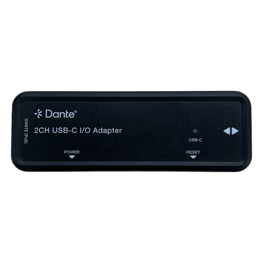 Extensor de Audio Dante® 2CH USB-C I/O Adapter | HDMI 1.4 | 4K@30Hz | Audio 7.1CH HD | USB-C | PoE | Dante® Controller | Latencia Configurable 1-5ms