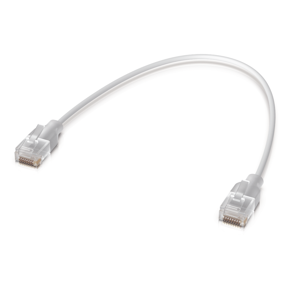Pack de 24 Patchcords UniFi Etherlighting de 15 cm (5.91 Pulgadas), hasta 10G / Soporta hasta PoE+++ / Conector RJ45 Transparente para Mejores