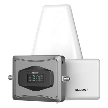 Kit Amplificador de Señal Celular 4G / Mejora las llamadas convencionales y VoLTE / Soporta los datos de las tecnologías 2G, 3G y 4G de TELCEL, AT&T