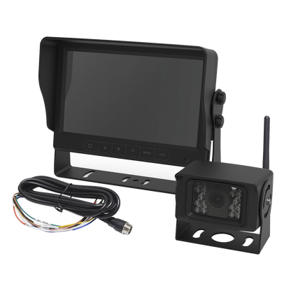 Camara de Reversa Inalambrica y Monitor para Vehiculos de Trabajo y Montacargas