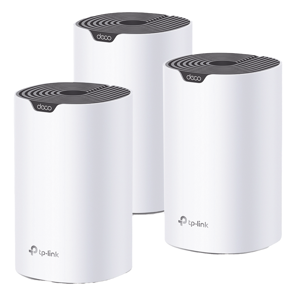 Kit 3 Routers Inalámbricos MESH Interior para Hogar / Doble Banda Wi-Fi 5 AC1900 Mbps / 3 Puerto Gigabit WAN/LAN / 3 Antenas Internas