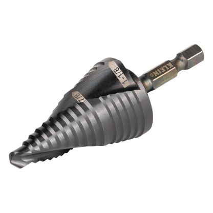 Broca Escalonada 12 en 1, de Liberación Rápida, Acanaladura en Espiral, produce Agujeros de 2-3 cm e Intermedios. 10x más Durable