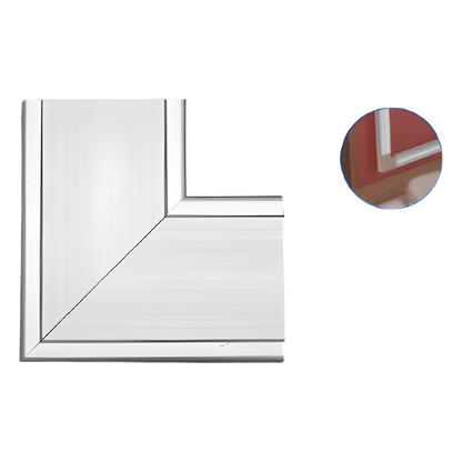 Accesorio en "L" de aluminio, compatible con canaleta INKA100 (8130-80001)