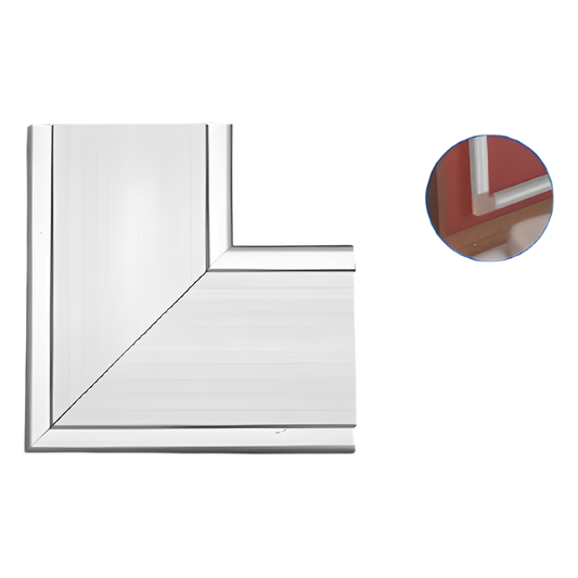 Accesorio en "L" de aluminio, compatible con canaleta INKA100 (8130-80001)
