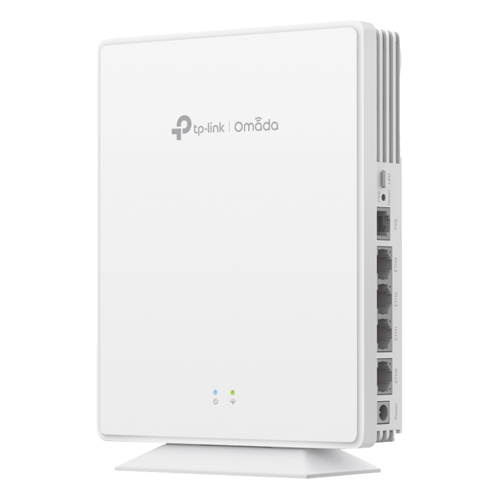 Punto de Acceso GPON Omada / WiFi 6 AX1800 / 1 puerto GPON / 1 Puerto FXS / 4 Puertos 10/100/1000 RJ45 / Wi-Fi 6 AX1800 / Mesh Omada / Configuración