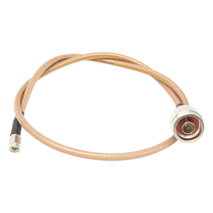 Jumper con Cable LP142 de 60 cm (23.62 Pulgadas), con Conectores N Macho a SMA Macho (Hasta 8 GHz)