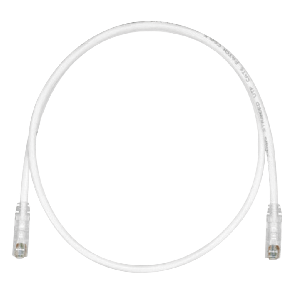 Cable de Parcheo TX6, UTP Cat6, 24 AWG, CM, Color Blanco Mate, 4.57 Metros (15 Pies)