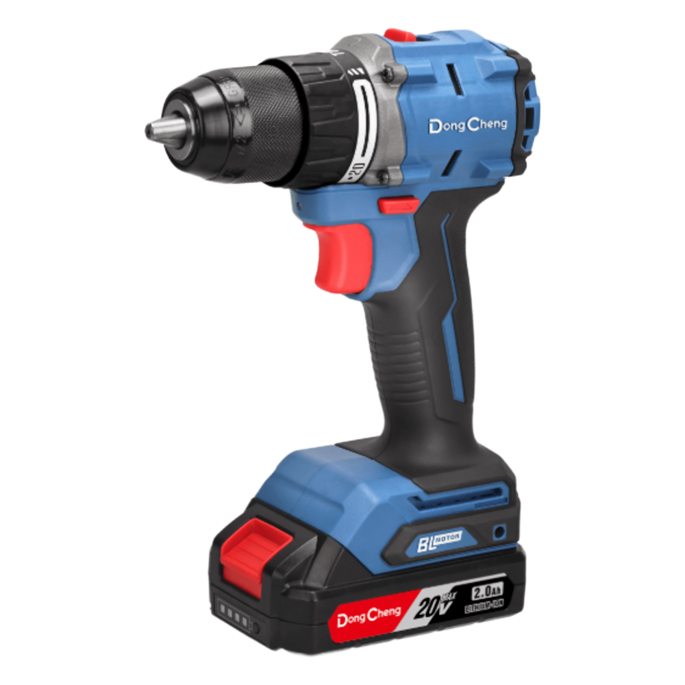 Rotomartillo / Taladro Inalámbrico de 20V sin Carbones, Broquero de 1/2", incluye 2 Baterías de 2.0 Ah, Cargador y Maletín