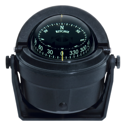 Brújula de Navegación Marítima Ritchie Voyager B-81R / Montaje en Bracket / CombiDial 3" (76 mm) / Iluminación NiteVu Verde / DirectiveForce Magnets