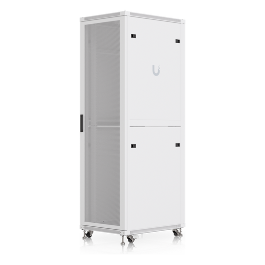UACC Rack Cabinet 42U (600 × 800 mm) – Gabinete de Piso Totalmente Ensamblado con Ventiladores Integrados, Paneles Removibles, Ruedas con Seguro y